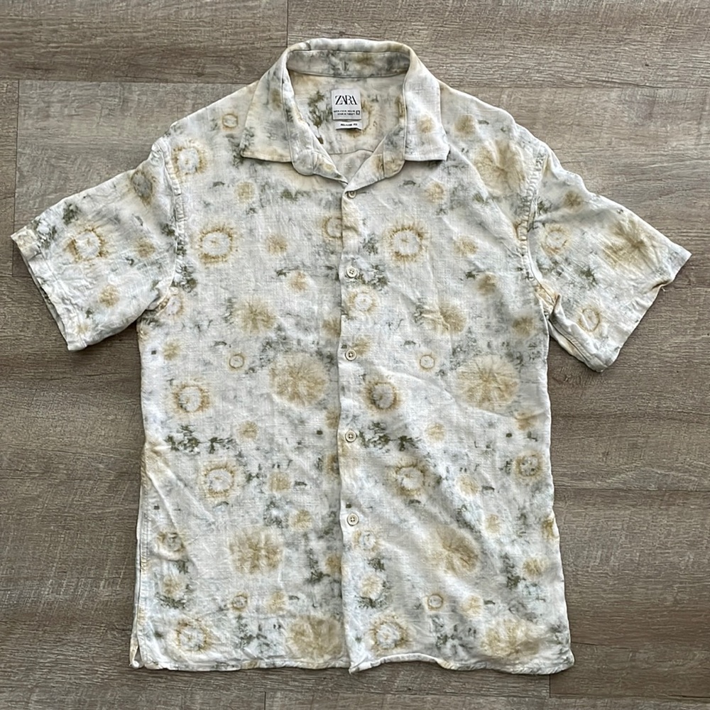 Zara - relaxed fit short sleeve shirt